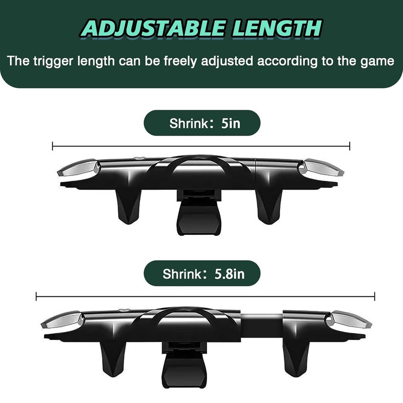 EasEasy Phone Game Trigger for iOS/Android, Mobile Gamepad Controller Compatible for PUBG/Knives Out/Call of Duty, Sensitive Aim & Shoot PUBG Trigger with Gaming Finger Sleeves - Image 5
